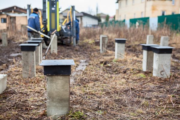 Concrete Piling Installation in Clovis